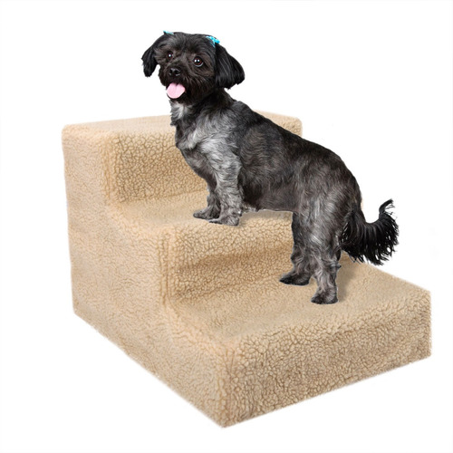 Imagen 1 de 5 de Escaleras Para Mascotas Perro Beige Medidas Portátil Plegabl