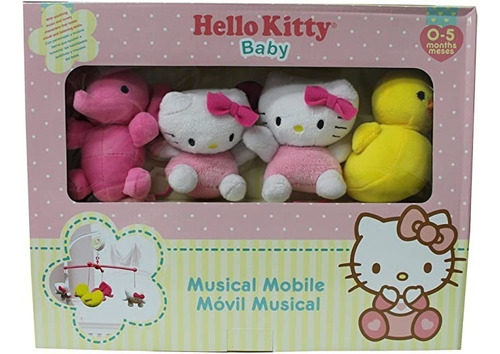 Movil Musical Para Cuna Hello Kitty Carrusel Giratorio