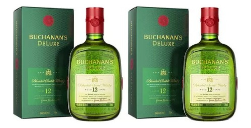 Whisky Buchanans Deluxe 12 Años 750ml Blend Escoces Pack X2