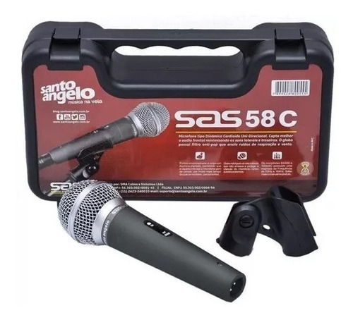 Microfone Santo Angelo Sas 58c Cardióide