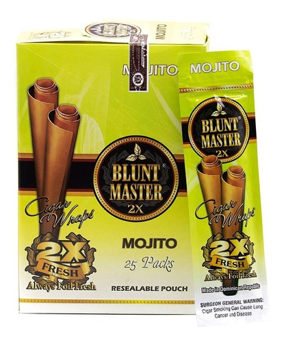 Display Blunt Master 25 Unidades Sabores