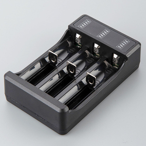 De Batería Usb Con Indicador Led Para 3.7v/4.2v 3 Ranuras