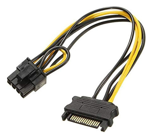 Cable Conector Sata A 6 Pines/8 Pines - 6+2 Pcie T. Grafica