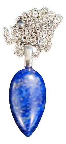 Collar Acero Inoxidable Lapis Lazuli Natural Ac1052