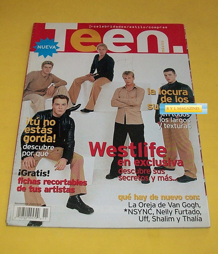 Westlife Revista Teen Mandy Moore Lynda Britney Spears