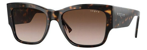 Gafas de sol - Vogue - VO5462s W65613 54 colores: marrón, color de montura: marrón, color varilla, color habana, color de lente: marrón, diseño cuadrado