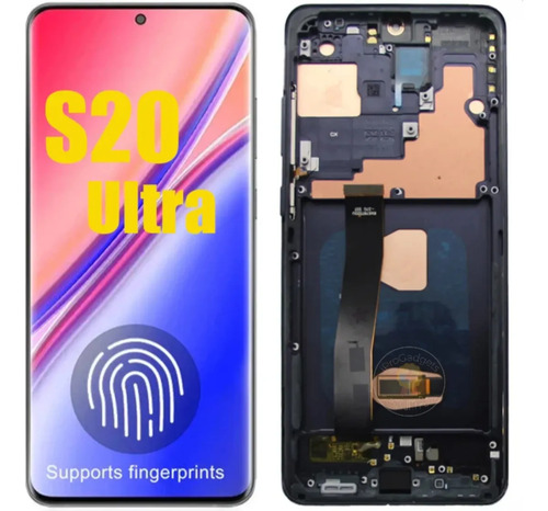Sjp Tela Oled Com Moldura Para Samsung S20 Ultra G988u G988b
