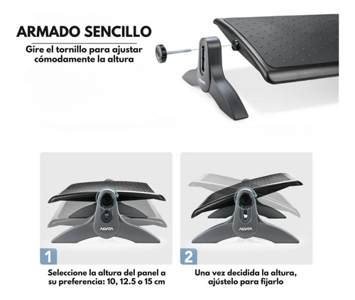 Reposa Apoya Pies Ergonomico Aidata Libera Tension Piernas