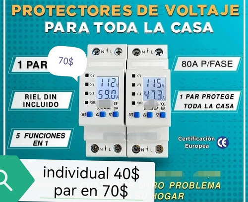 Protector Eléctrico Voltaje Corriente Nevera Freezer Cava 