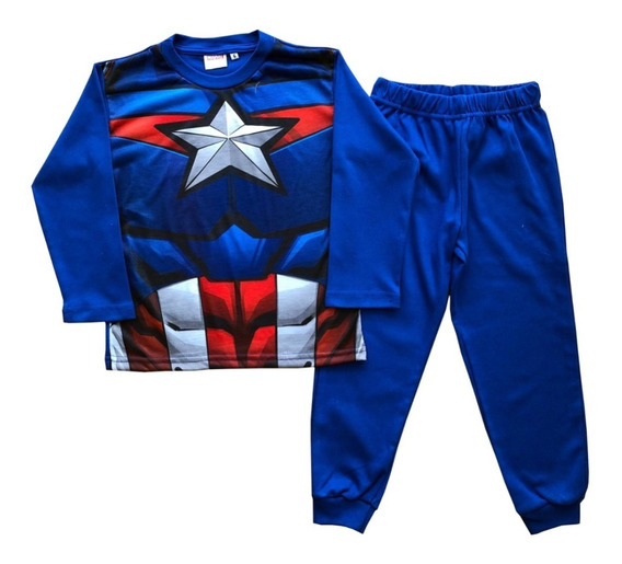 diseño de los Vengadores Onezee de 4 a 10 años Pijama de forro polar para niños Marvel Avengers 