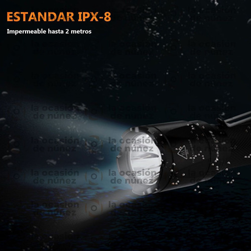 Imagen 4 de 10 de Linterna Fenix Led Tk16 1000 Lumenes 240m 5 Modos