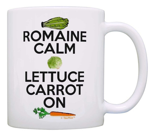 Cooking Gifts Romain Calm Lechuga Zanahoria On Keep Calm