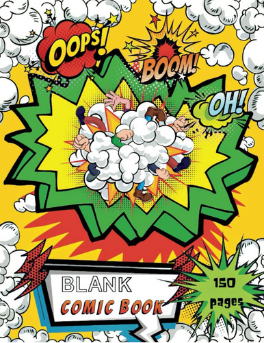 Libro: Blank Comic Book: Draw Your Own Comics, 150 Pages Of 