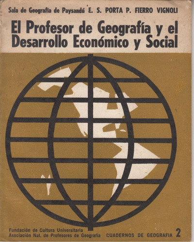 1969 Profesor De Geografia Y Desarrollo Porta Fierro Vignoli