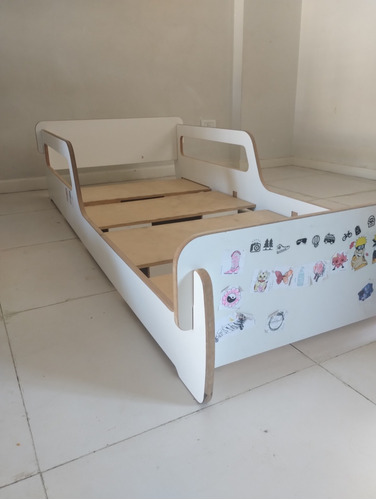 Cama Montessori 1,80 X 0,90 Una Plaza Blanca Desmontable 