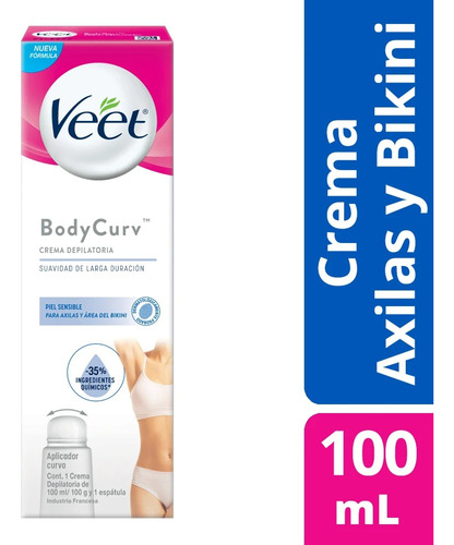 Veet Depilación Crema Axila & Bikini Piel Sensible 100 Ml