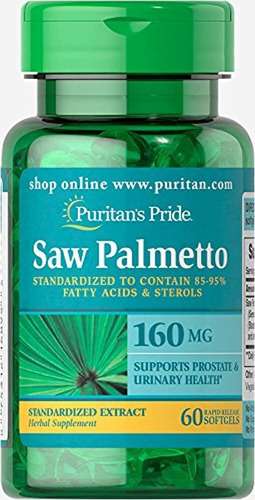 Puritan's Pride Saw Palmetto Extracto Estandarizado 160