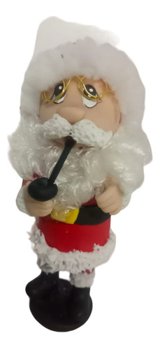 Santa Claus Porcelana Fría Para Incienso 20 Cm