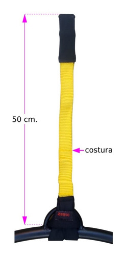 Imagen 3 de 5 de Sujeción Profesional Para Lyra Hoop Y Acrobacia Aérea: 25 Cm