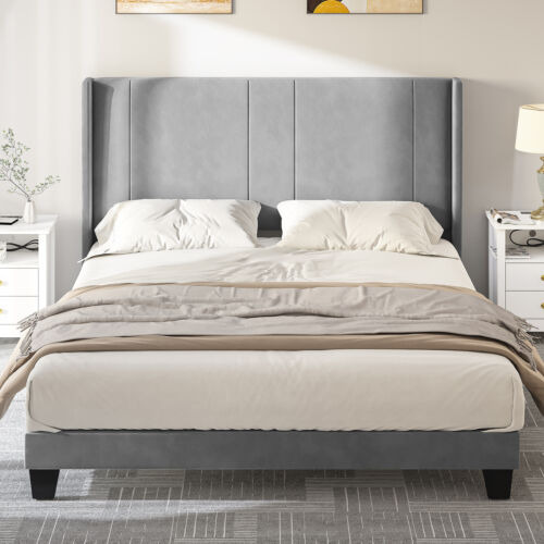 Full Queen Size Bed Frame Platform Mattress Foundation W Eem
