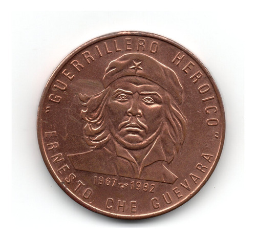 Moneda 1 Peso Cubano Año 1992 Km#437 25º Muerte Che Guevara