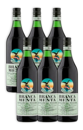 Aperitivo Branca Menta Fernet Destilado X6u 750ml