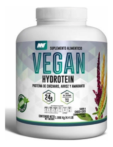 Proteina Hydrotein Vegan 1.996 Kg (4.4 Lb) Vegana Organica