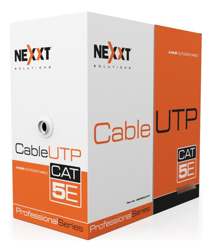 Bobina Cable Utp Cat.5e 4 Pares 100m Gris Nexxt Solutions
