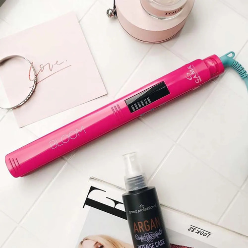 Plancha Alisador De Pelo Gama Elegance Led Bloom Rosa