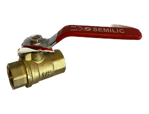 Llave De Paso Bola 1/2 X 1/2  Bronce-hierro Semilic X12 Und