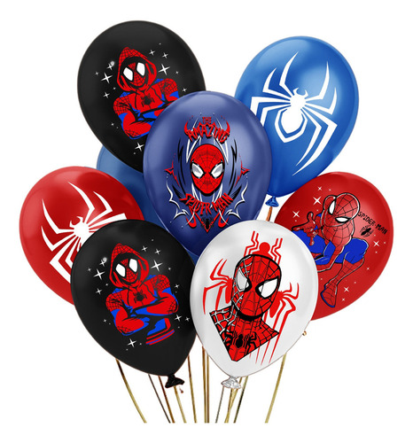 Kit Fiesta Spiderman Globos De Cumpleaños Decoración