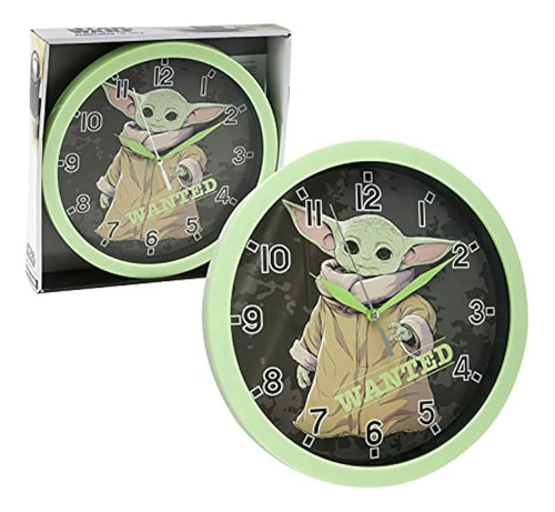 Star Wars Baby Yoda 9.5 Pulgadas Reloj De Pared Oficina Hoga