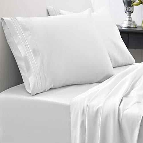 Sábanas Queen Size Luxo - 1800 Supreme Collection, Blanco