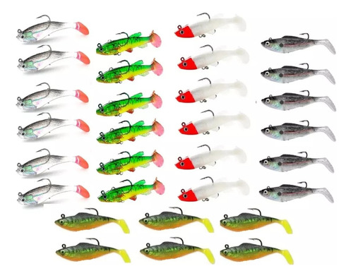 30 Señuelos Rapala Articulos De Pesca Vinilos Pesca 6g 6cm