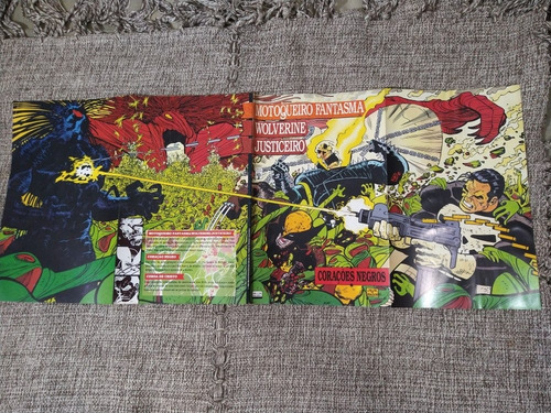 Hq Motoqueiro Fantasma, Wolverine Justiceiro Corações Negros (Usado)