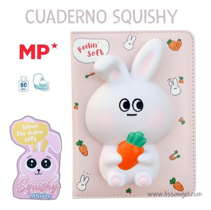 Cuaderno Con Squishy Conejo Mp 128pg