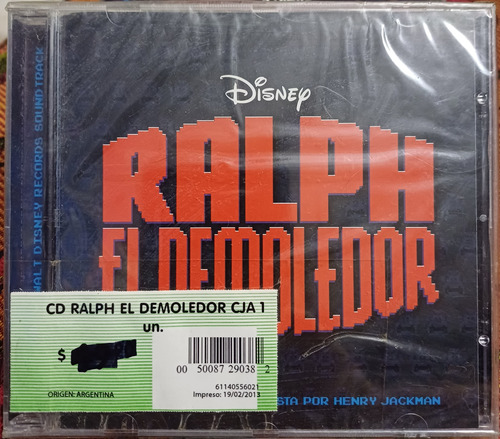Cd Disney Soundtrack Ralph El Demoledor Nuevo Original 
