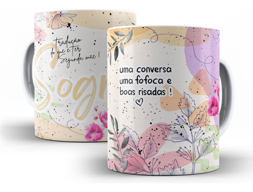 Caneca Sogra Presente Especial Porcelana Personalizada Color