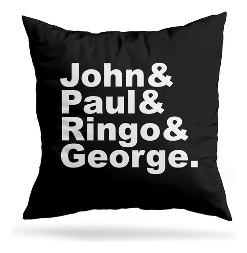 Cojin Deco Jhon & Paul & Ringo & George (d0568 Boleto.store)