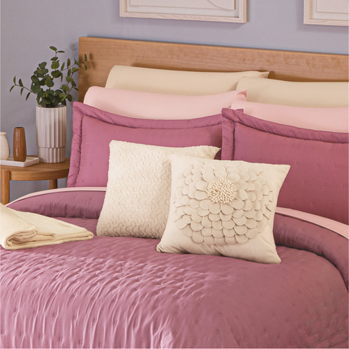 Colchas Concord Edredón Ligero Berry Doble Vista King Size