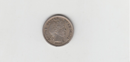 Moneda Eeuu 1 Dime 1893 Plata Excelente ++