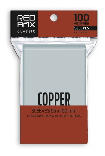 Sleeves Protectores Copper 65 X 100 Mm Red Box - Magic Z