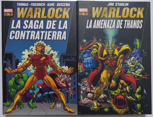 Marvel Gold Warlock - Completo 2 Tomos (Usado)