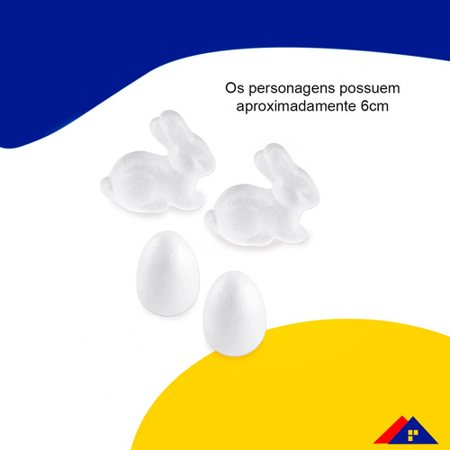 Kit De Ovos E Coelhos Para Pintar De Páscoa Com Canetinhas