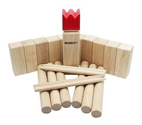 Imagen 2 de 7 de Juego De Juego Maggift Kubb Juego De Patio Trasero Juego Al