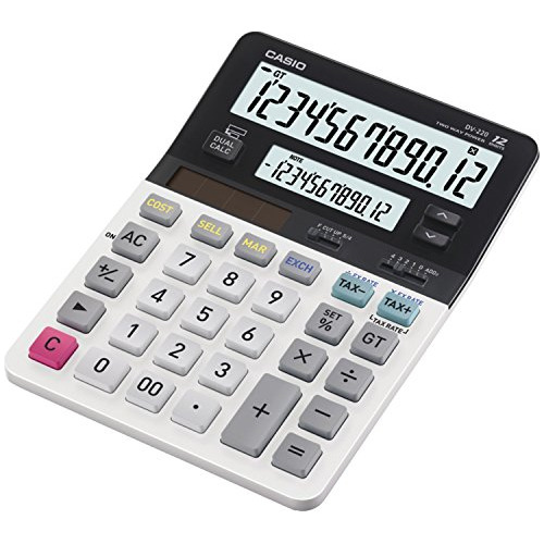 Calculadora De Función Estándar Dv-220 Pantalla Doble