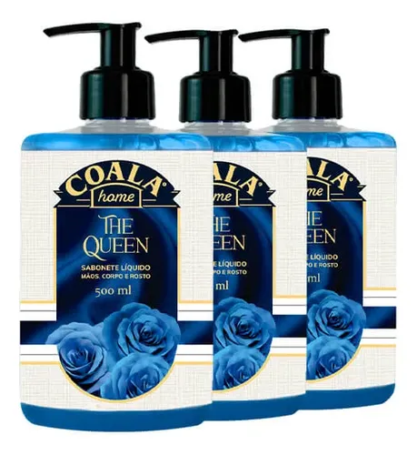 Kit 3 Sabonete Líquido Coala Home - The Queen - 500ml