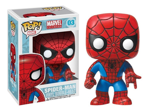 Marvel Figura De Pvc Bobble Head De 4 Pulgadas, Figura Spide