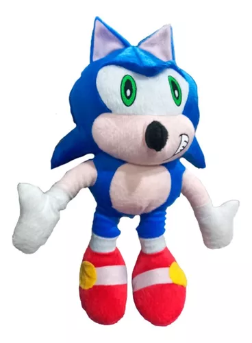 Boneco Sonic De Pelúcia Azul 50cm Grande