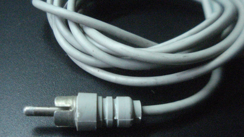 Rca Ficha Macho  Con Cable Blindado Made In Usa Vintage